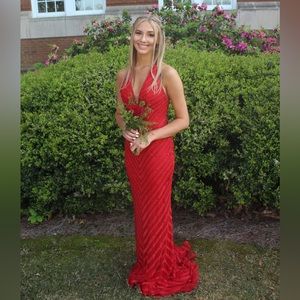 Red Sherri Hill Prom Dress❤️